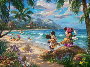 mickey kunst - Mickey and Minnie in Hawaii TK Disney